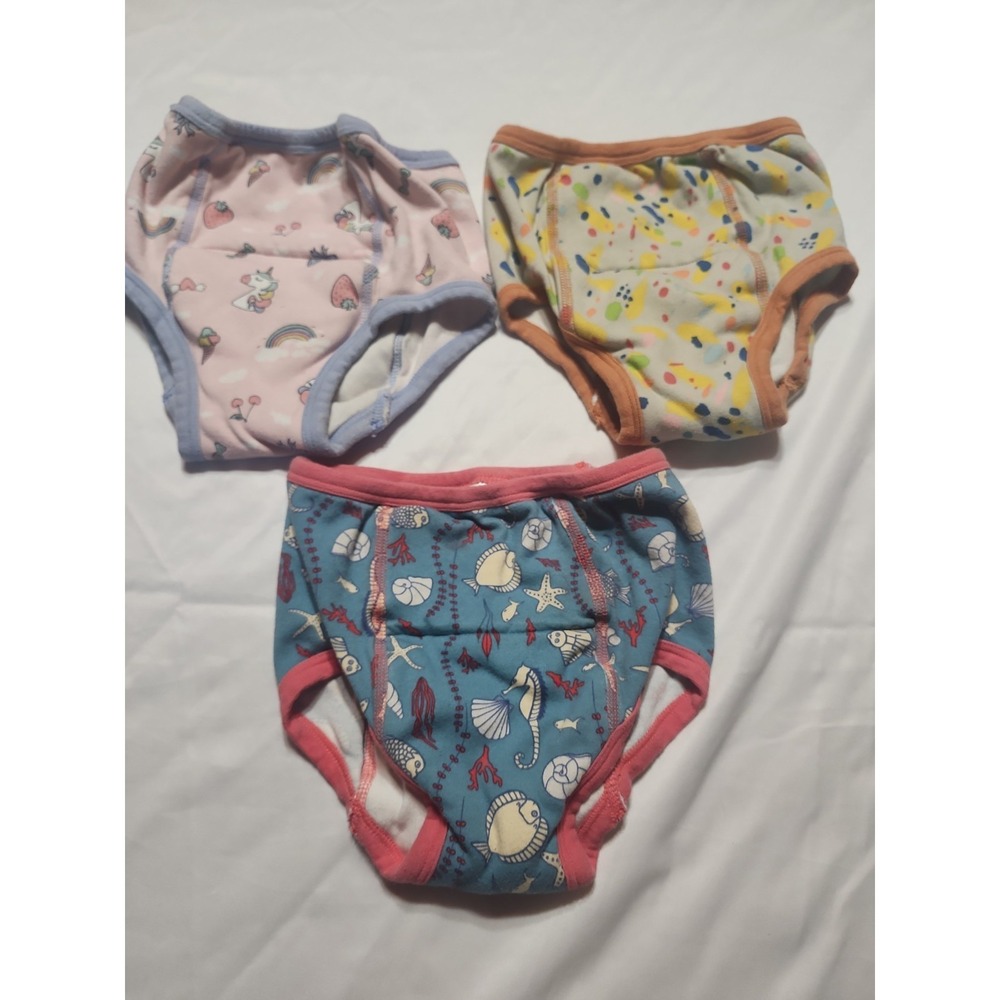 MooMoo Baby Kids Toddler Potty Training Pants Lot Of 3 Size 7T